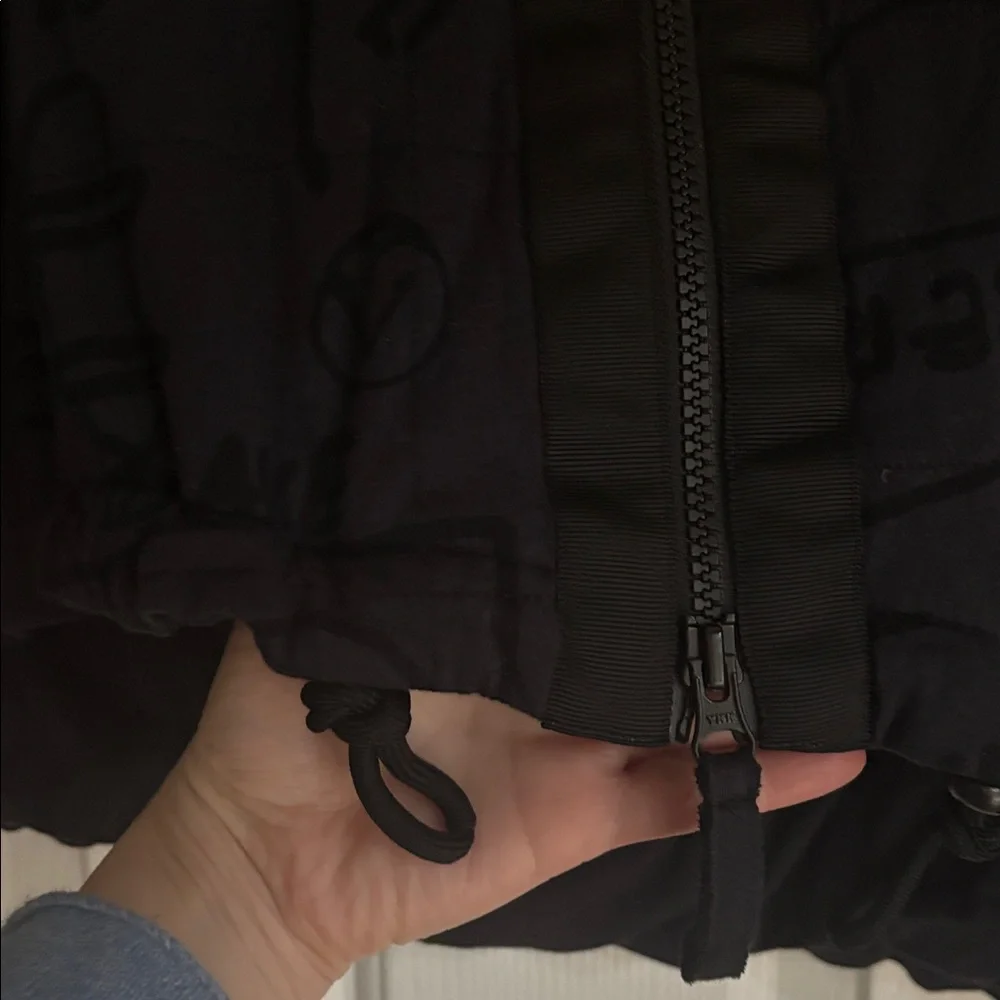 Rundholz Black Label Asymmetrical Tulip Skirt in Dark Gray and Black Print - Picture 7 of 16